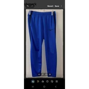Nike Blue Athletic Track Pants with Black Stripe 2XL